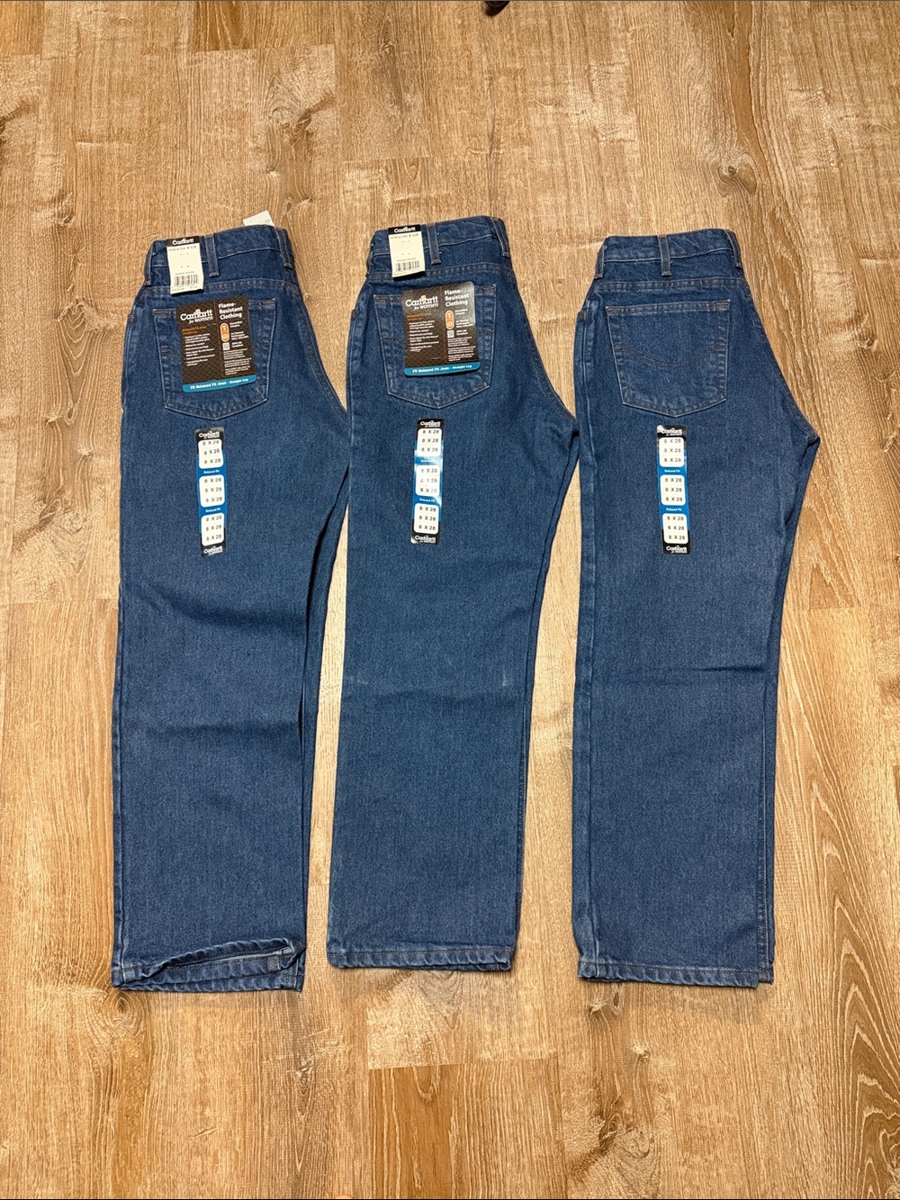 Carhartt FR Women’s 8x28 Relaxed Fit Straight Leg Jeans NWT Flame Resistant WFRB